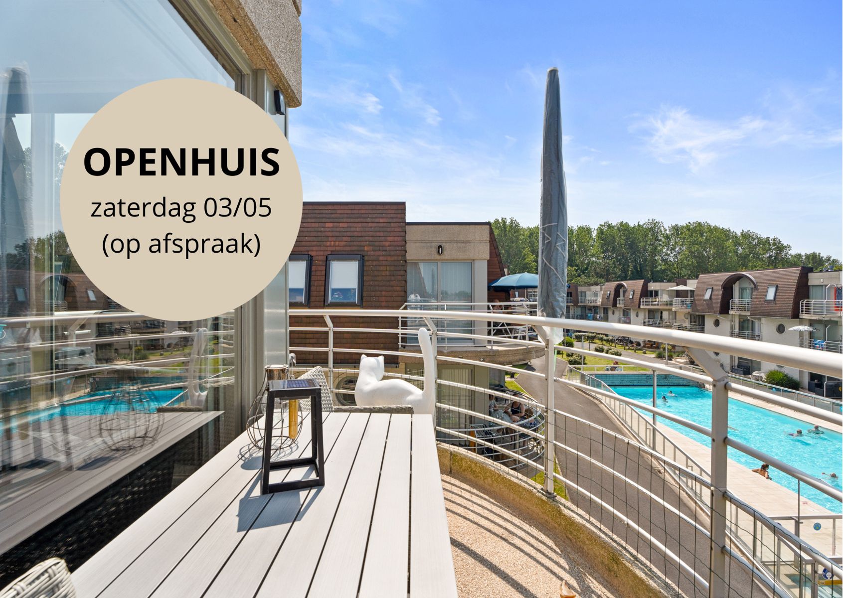 Hoofdfoto van de publicatie: Twee slaapkamer appt te koop in Domein Blutsyde te Bredene!