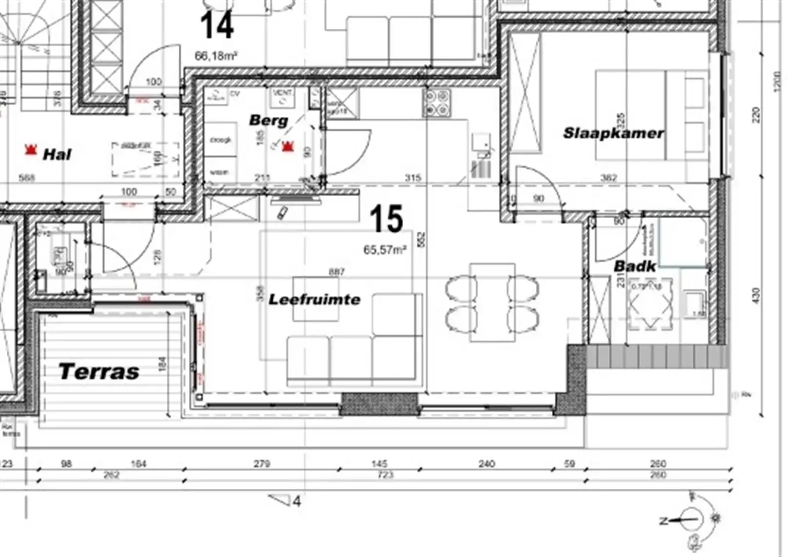 Nieuwbouw dakappartement met garage en tuinberging te Baasrode foto 26