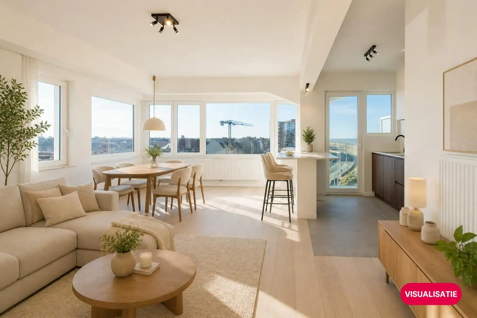 Gerenoveerd hoekappartement met prachtig open zicht foto 2