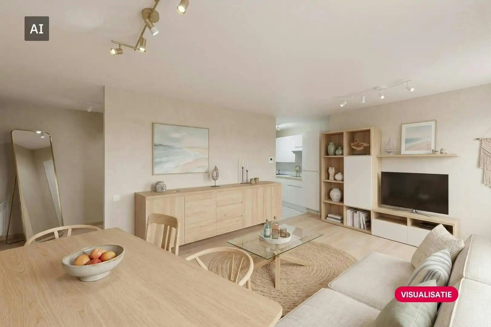 Gemeubileerde studio met slaaphoek te koop te Blankenberge foto 2