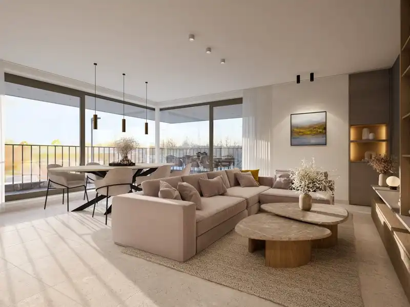 MOGELIJKHEID AANKOOP NIEUWBOUW à 6% BTW - LUXUEUS APPARTEMENT TE KOOP OP TOPLOCATIE IN LOCHRISTI (WACHTEBEKE) - PRIJS INCLUSIEF ONDERGRONDSE PARKEERPLAATS EN KELDERBERGING foto 5