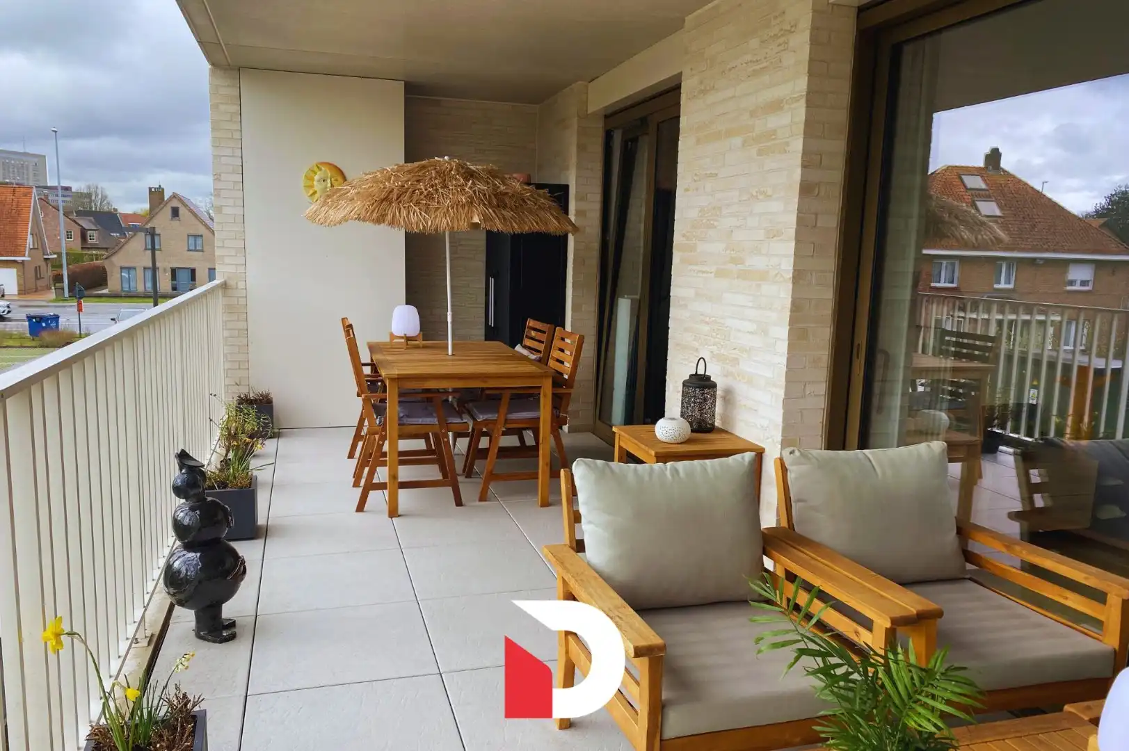 Recent appartement met 1 slaapkamer en ruim terras nabij Brugge  foto {{pictureIndex}}
