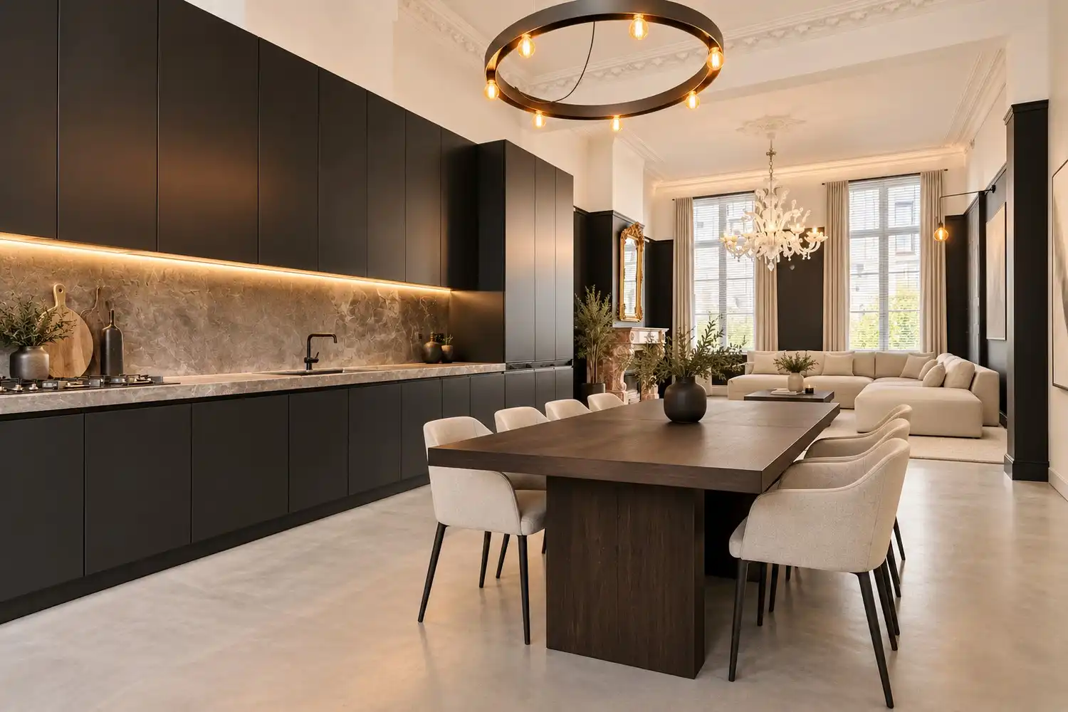 Exceptioneel en luxueus gerenoveerd 19e eeuws appartement midden in de binnenstad. foto 2
