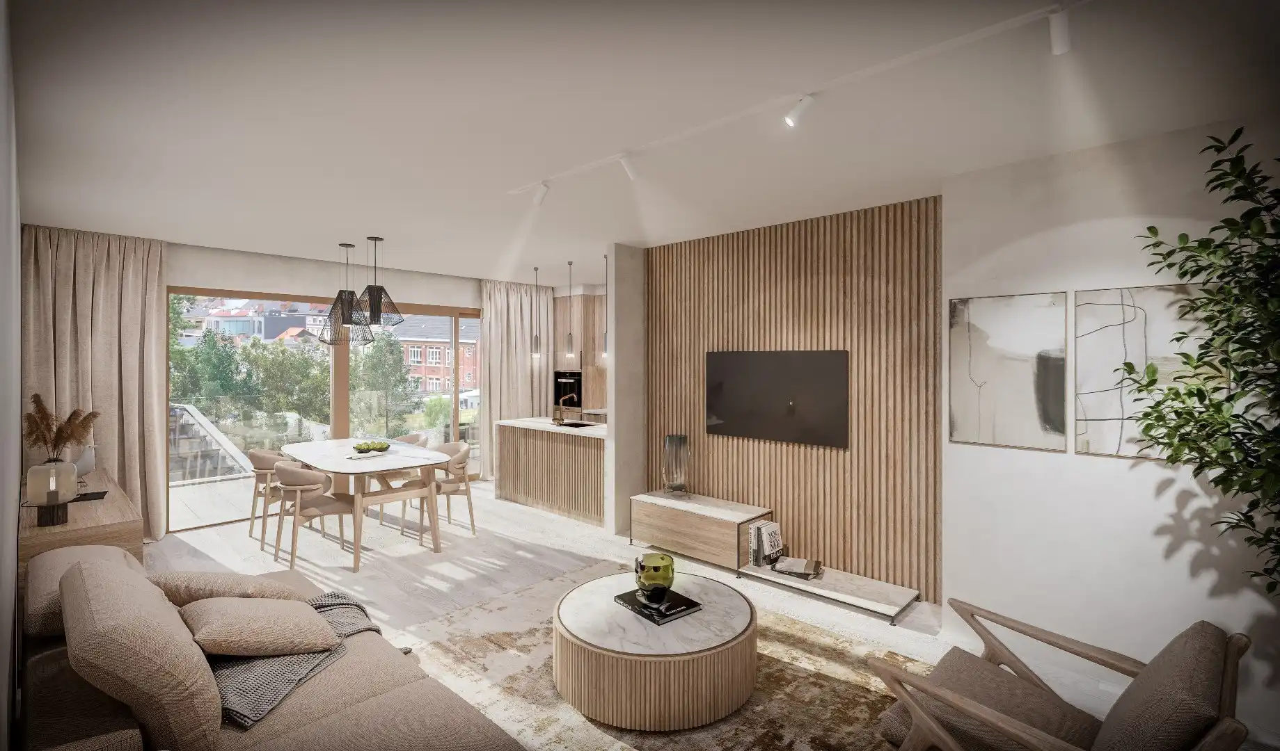 APPARTEMENT met terras, 69m², 1 slaapkamer - Res. Rongese-Park foto 6