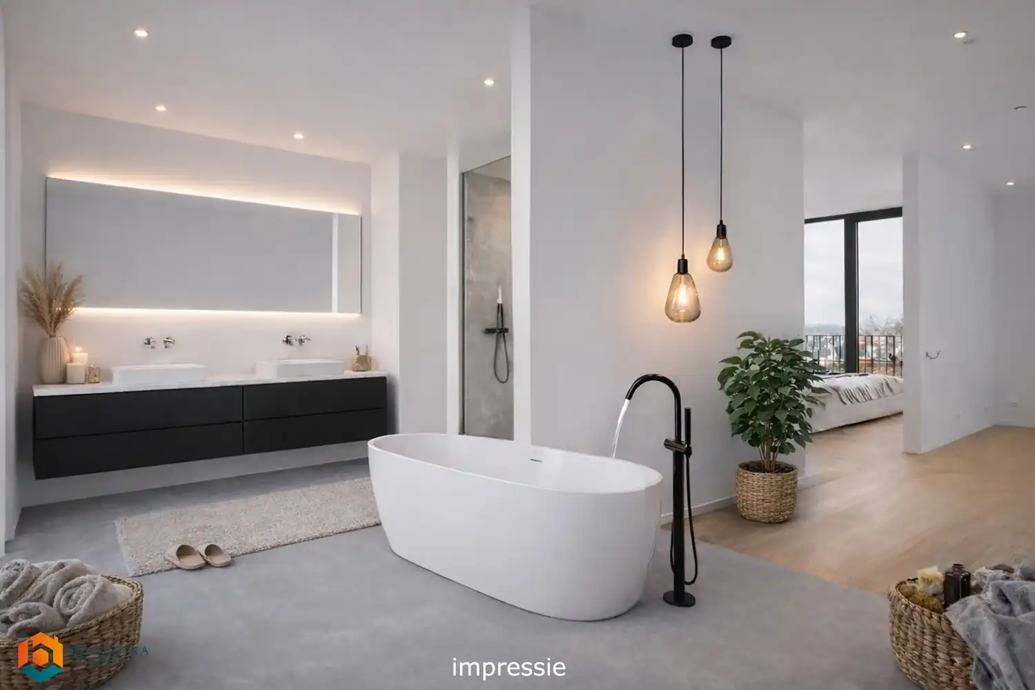 Nieuwbouwapp. met 2 slpkrs, berging en parking te Haacht foto 6