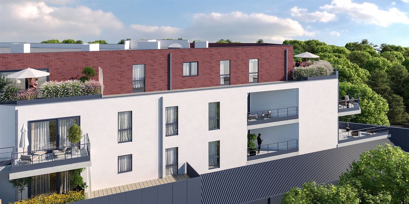 Nieuwbouw-appartement met 2 slaapkamers, terras en staanplaatsen foto 5