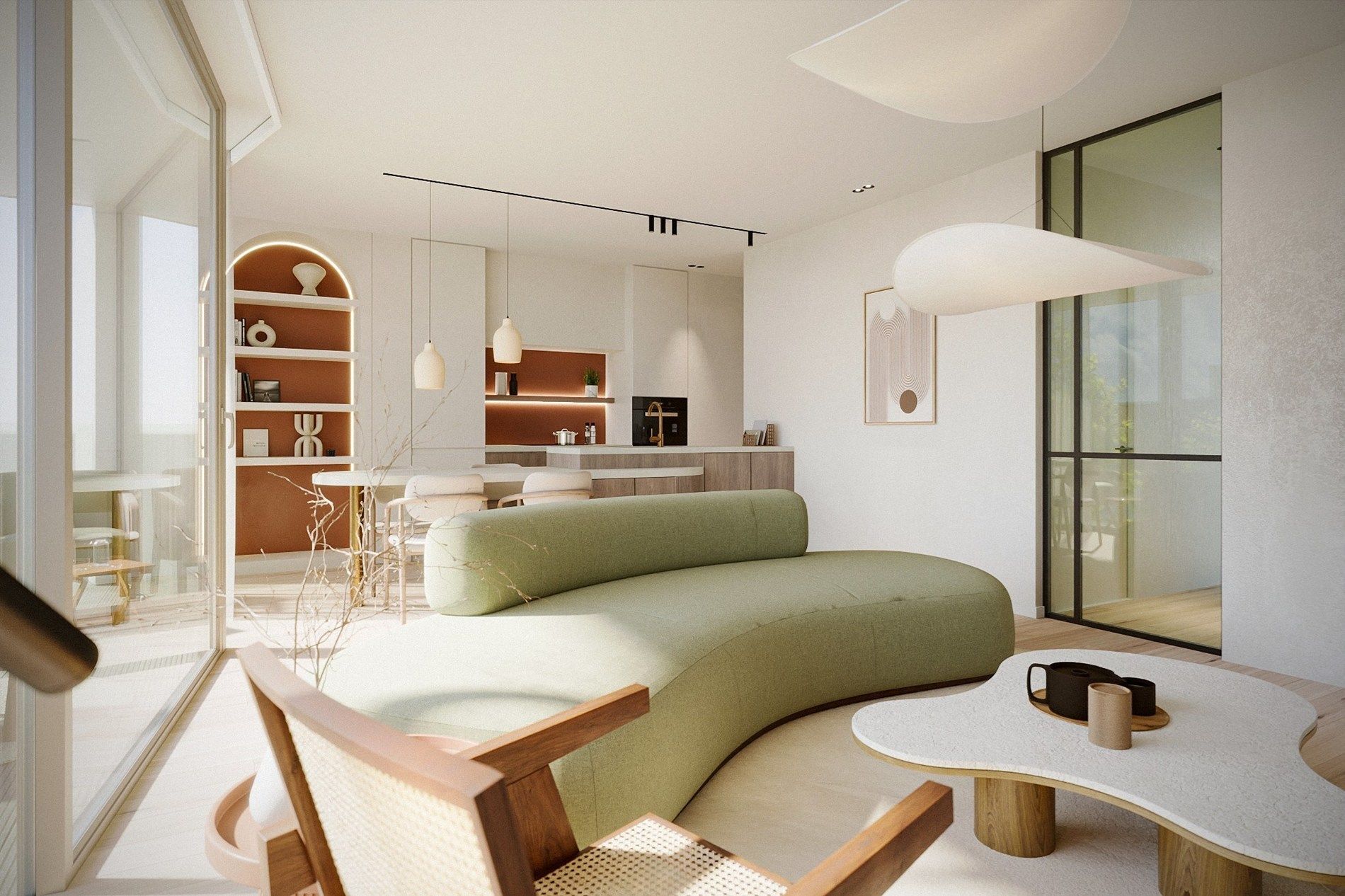 Res. "Finion": 2 slaapkamer appartement met terras foto 3