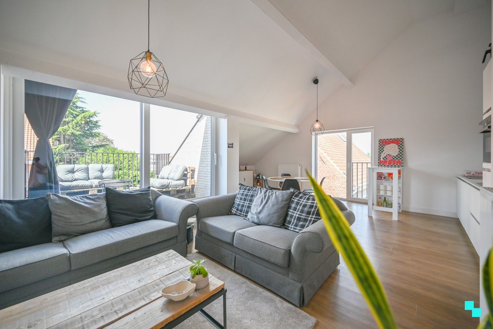 Tweeslaapkamerappartement met dakterras in Wielsbeke foto 3