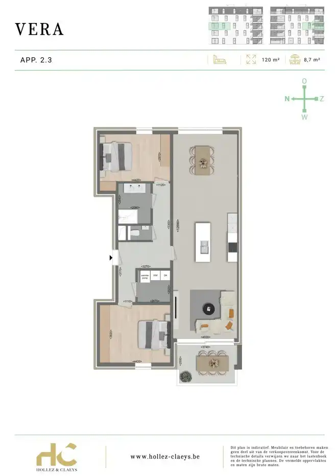 Nieuwbouw appartement op de Markt van Houthulst aan 6% btw! foto 2
