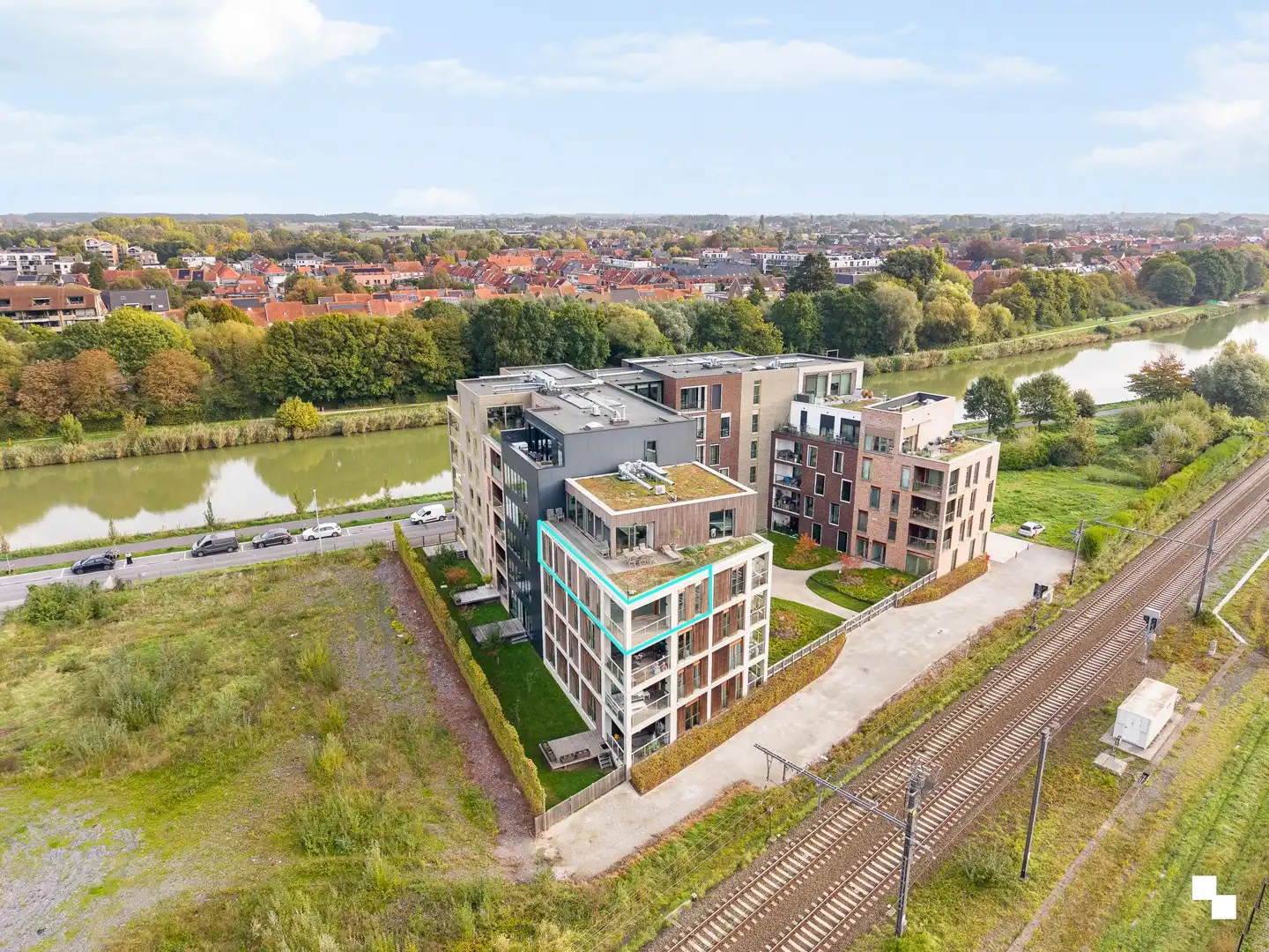 Laatste appartement in Residentie Dacart – exclusief wonen aan het kanaal Roeselare - Leie foto 2