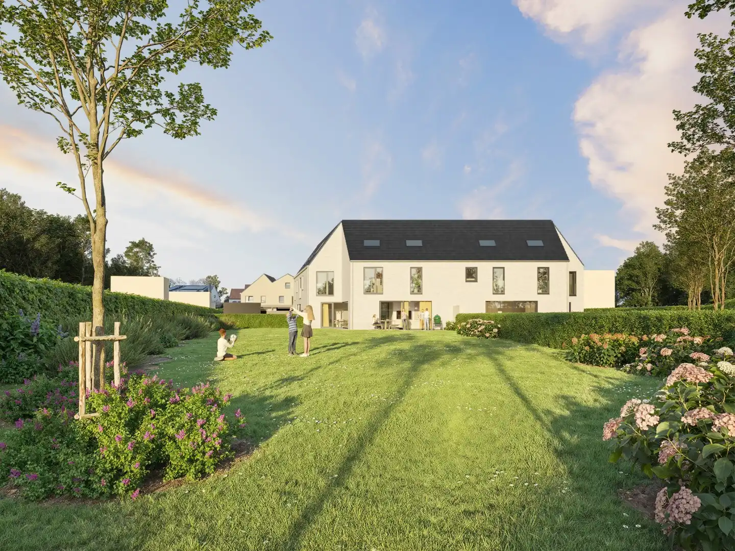 Energiezuinige halfopen bebouwing met grote tuin (881 m²) foto {{pictureIndex}}