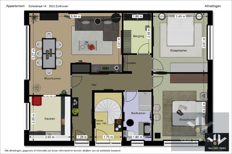 Te renoveren, ruim, centraal en toch rustig gelegen glvl 2-slpkapp met ruim terras nabij centrum Halveweg Zonhoven foto 3