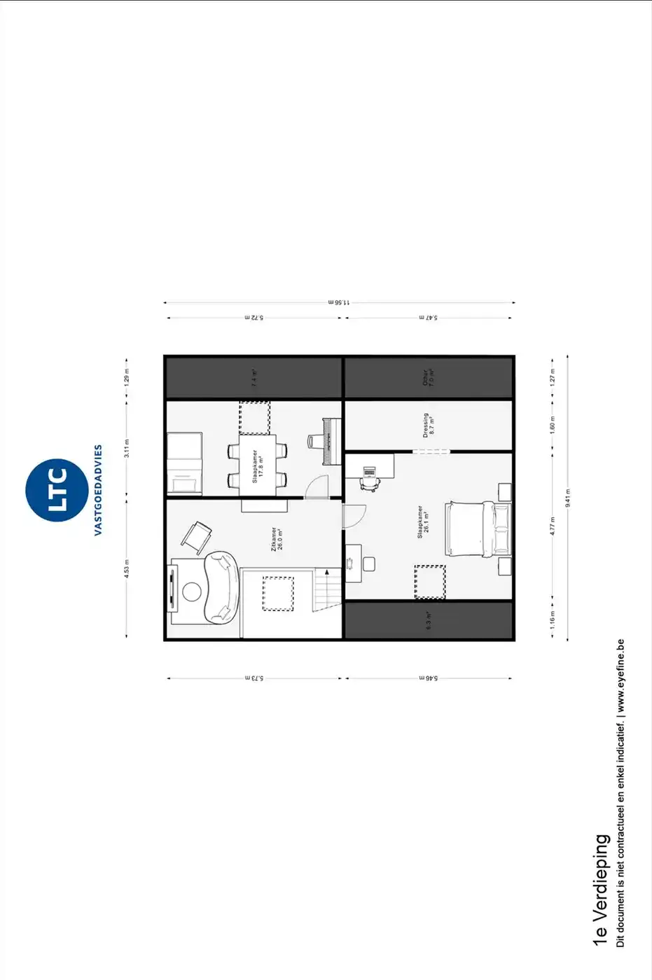 Ruim duplex met 3 slpks en praktijk/hobbyruimte foto 22