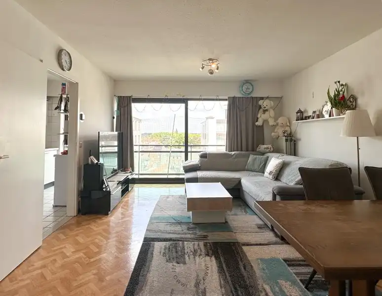 Lichtrijk appartement met twee slaapkamers, terras en ondergrondse autostaanplaats foto 2