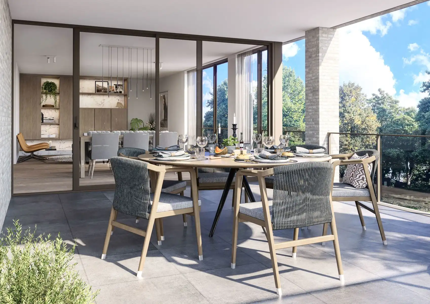 Nieuwbouwproject - stadsrand - mooie terrassen  foto 14