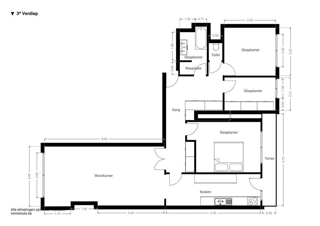 Ruim, verzorgd appartement met zonneterras foto 15
