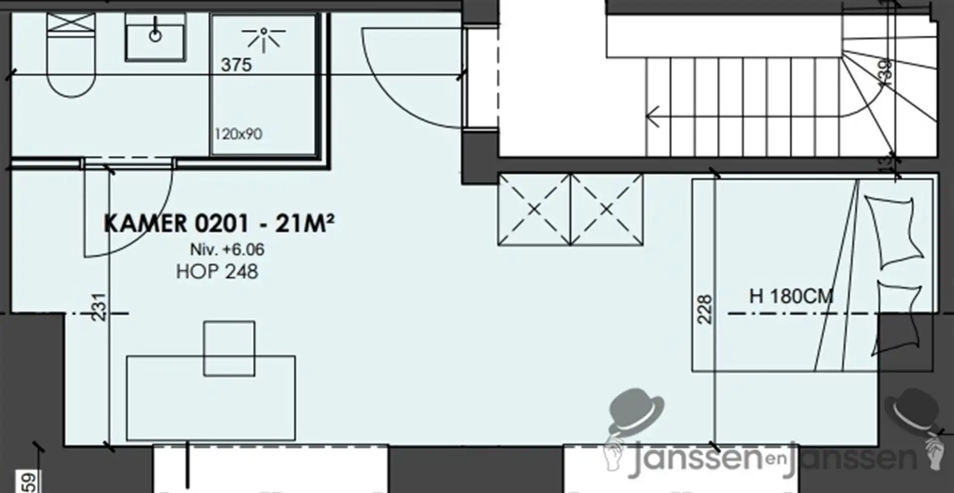 Luxe studentenkamer met eigen sanitair foto 11