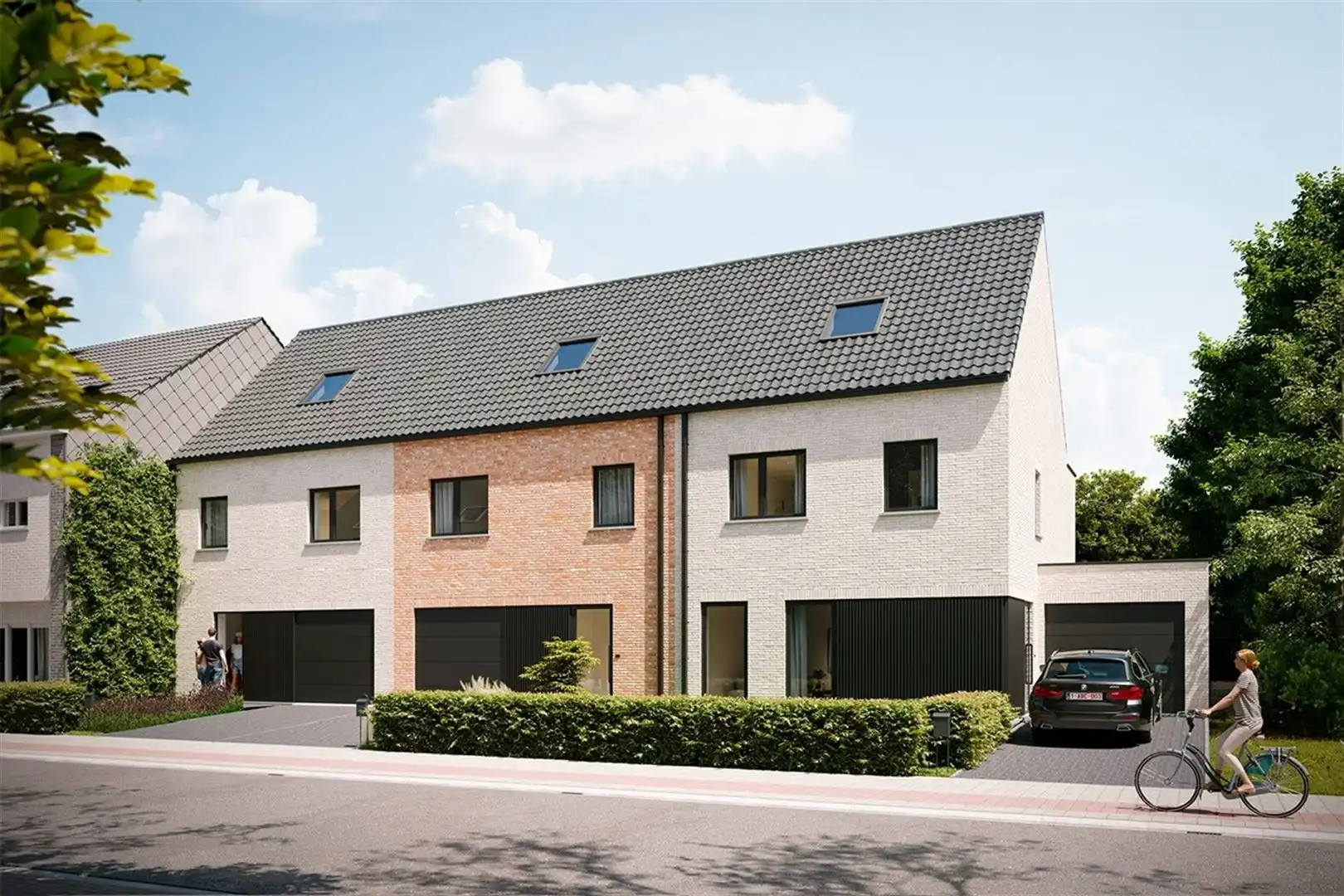 Grote half open bouwgrond in hartje Schoten foto 2