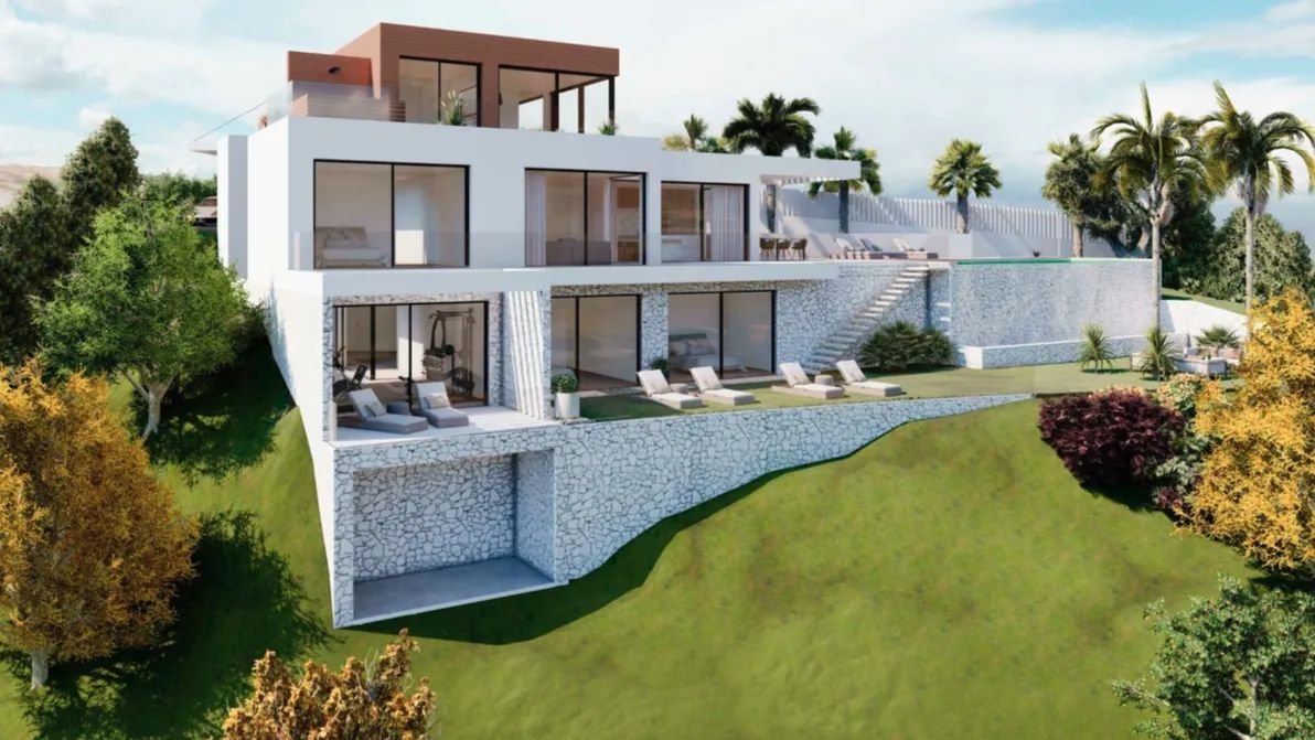 Architecturale parel aan de kust: ruime villa in alle luxe foto 12
