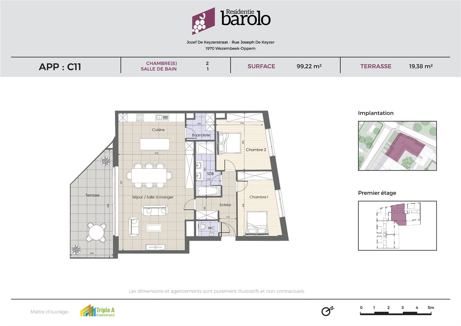 Ruim nieuwbouwappartement gelegen op de eerste verdieping met zuidgericht terras.  foto 4