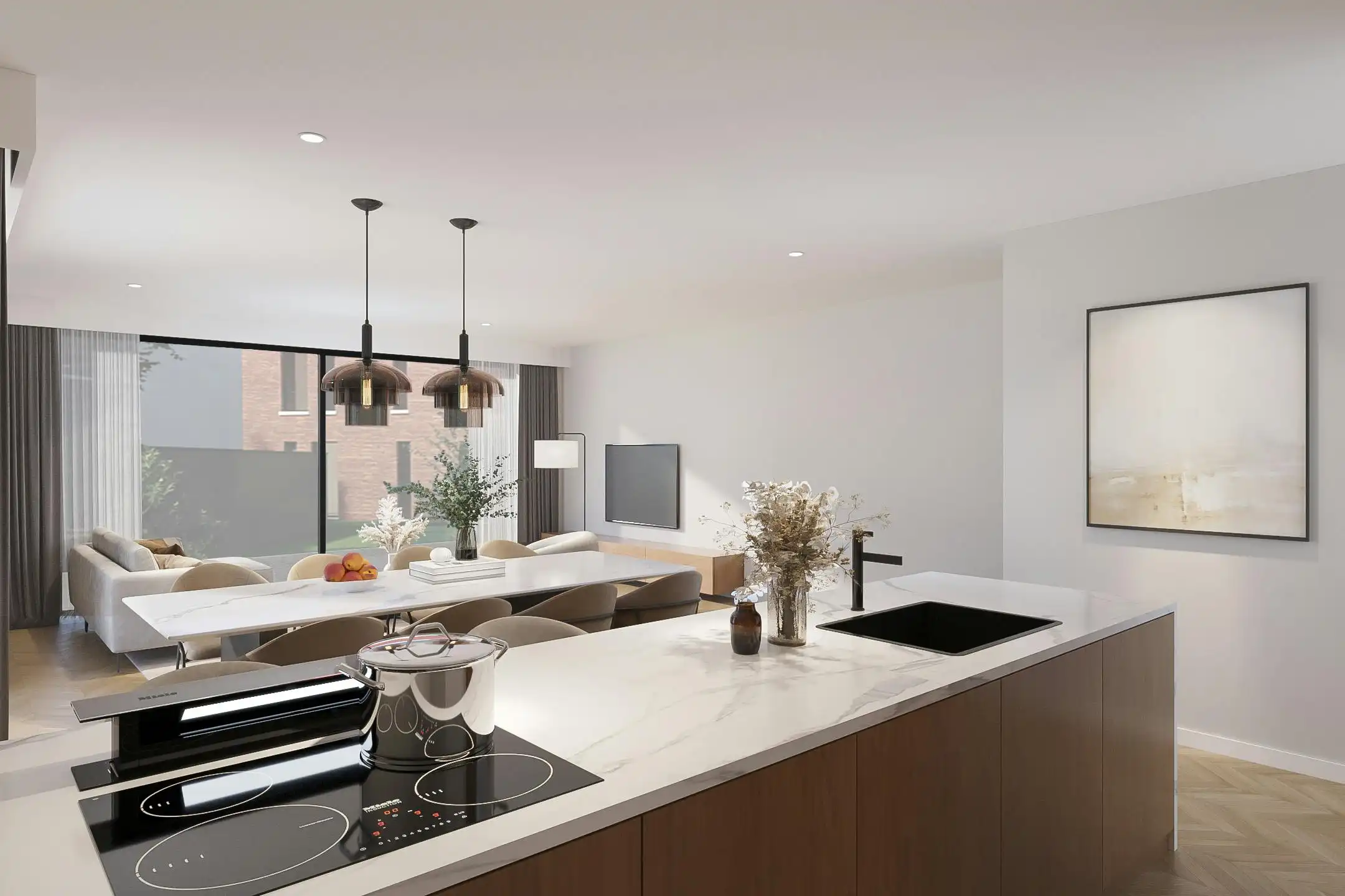 Nieuwbouwproject in Genk met 3 woningen en 5 appartementen foto 3