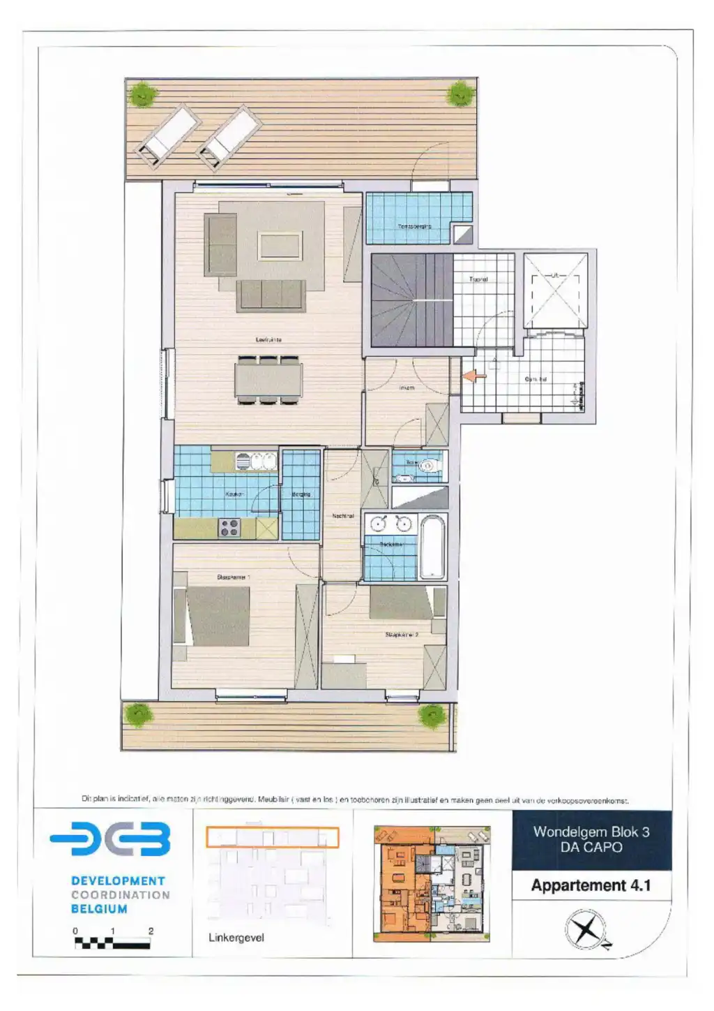 Lichtrijke penthouse met twee slaapkamers, ruime terrassen en indrukwekkende vergezichten foto 14