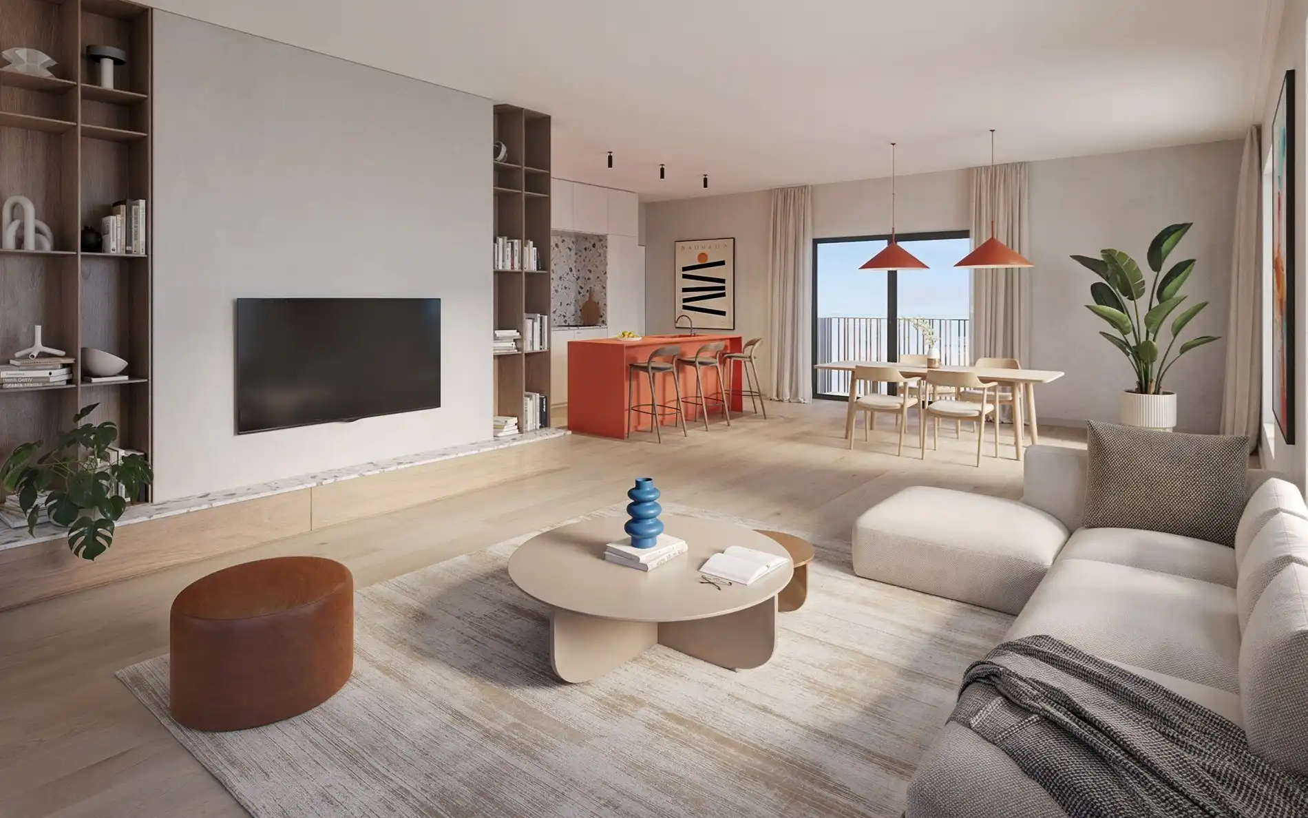 Energiezuinig nieuwbouwappartement met terras in centrum Oudenaarde foto 2