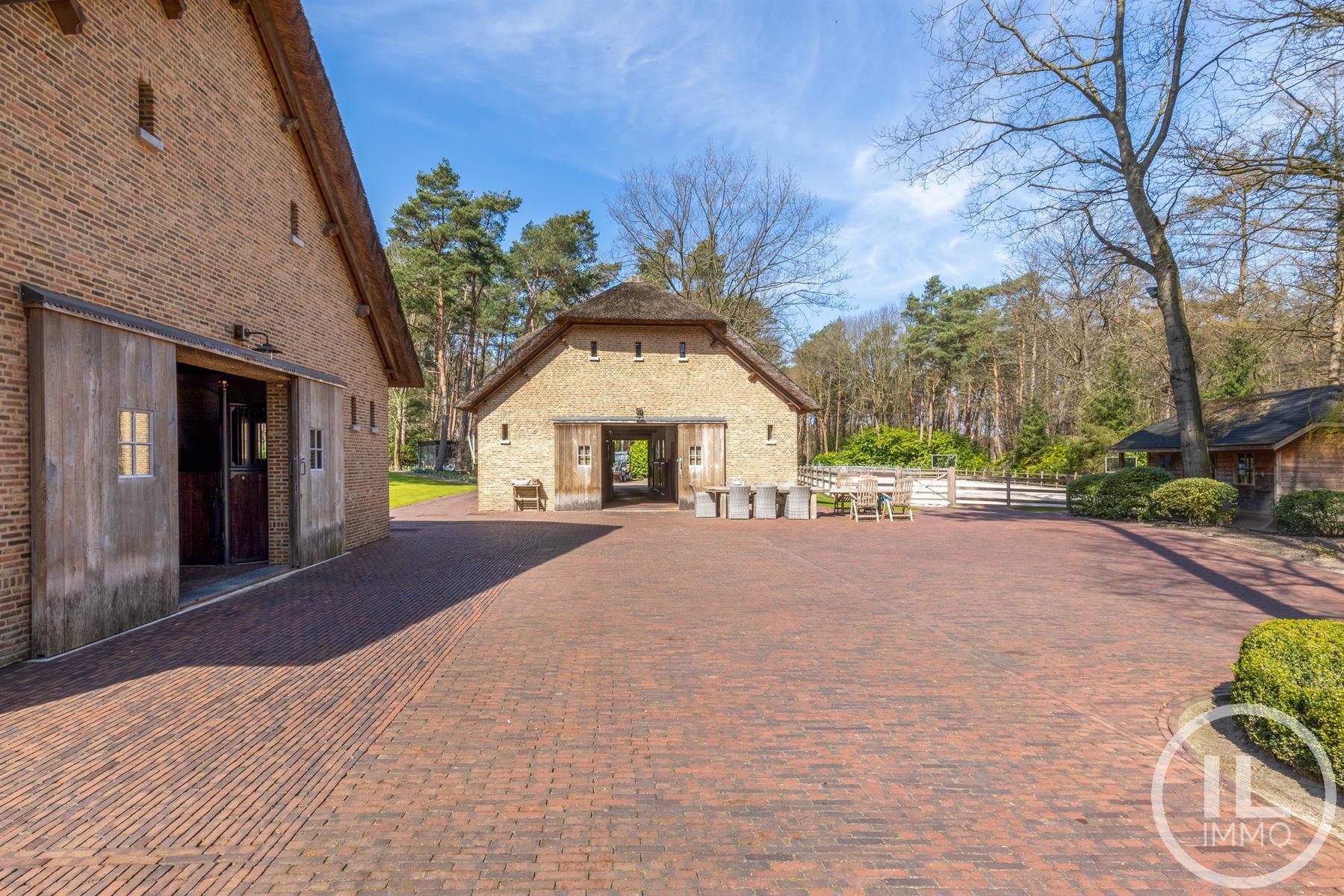 Schitterend domein van 7,7 ha met prachtige villa, zwembad, guesthouse, ruime schuur en uitgebreide paardenfaciliteiten. foto 37