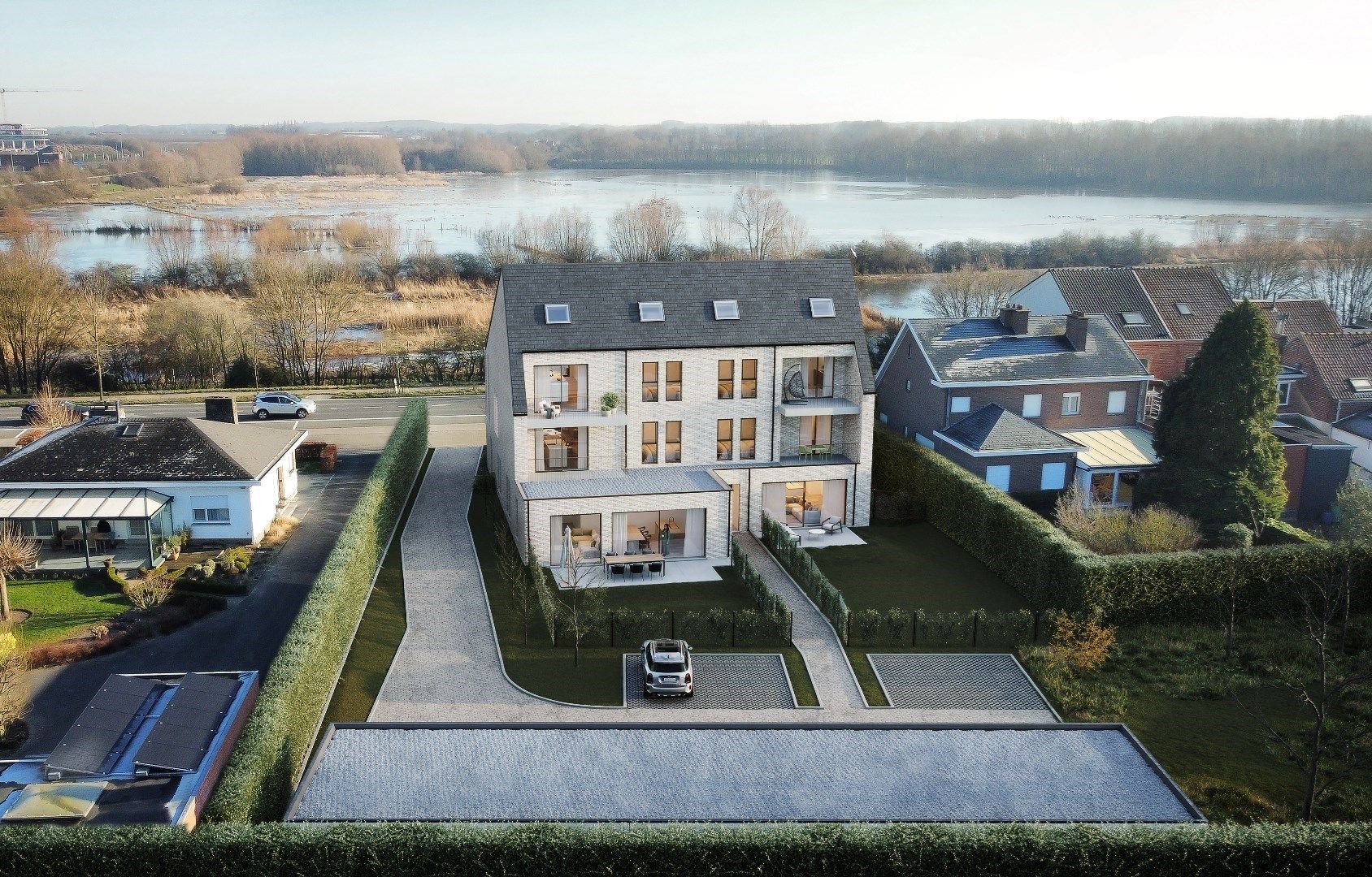 Luxueus appartement met twee terrassen en zicht op De Verdronken Weide foto 2