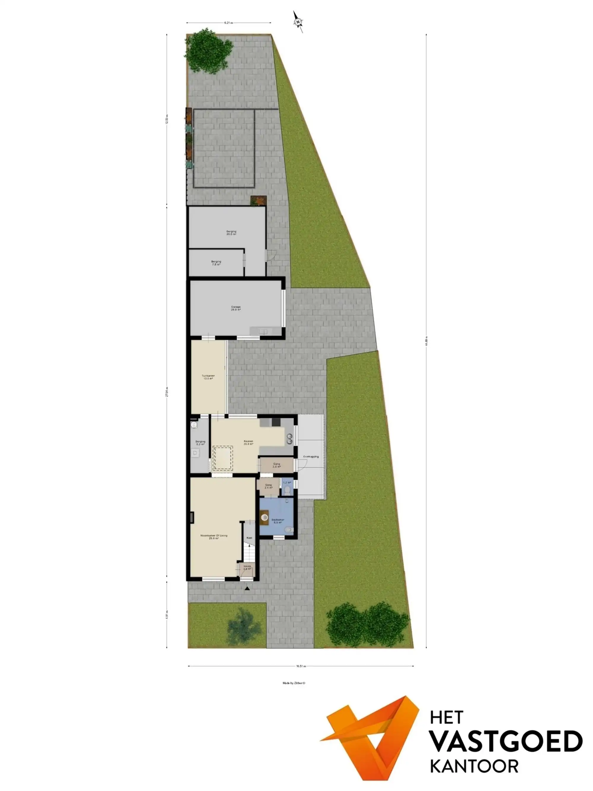 PERFECT ONDERHOUDEN WONING MET 3 SLAAPKAMERS + GARAGE OP PERCEEL VAN 5A62 TE BERINGEN foto 27