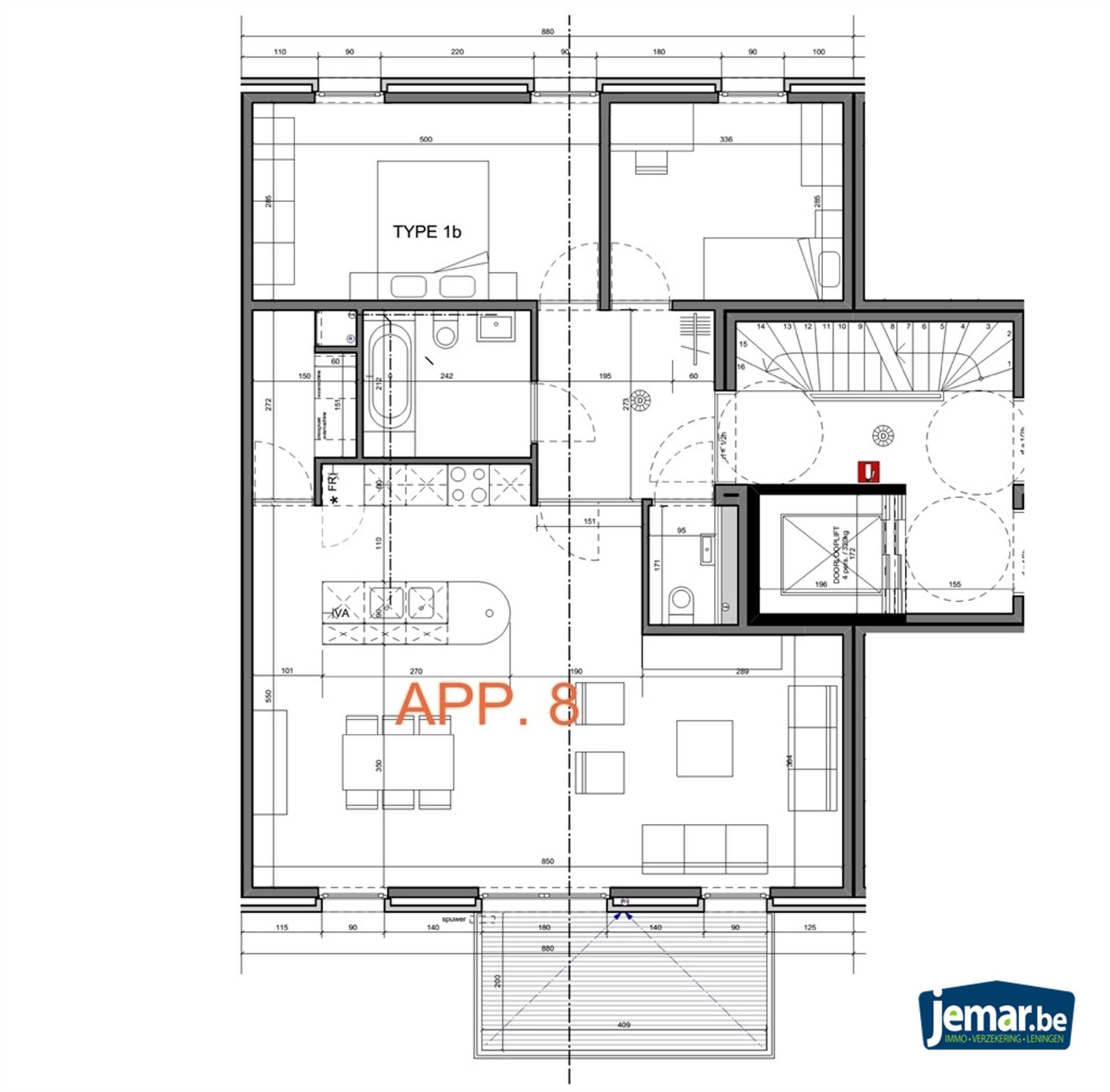 Niewbouwappartement met 2 slpk. foto 14