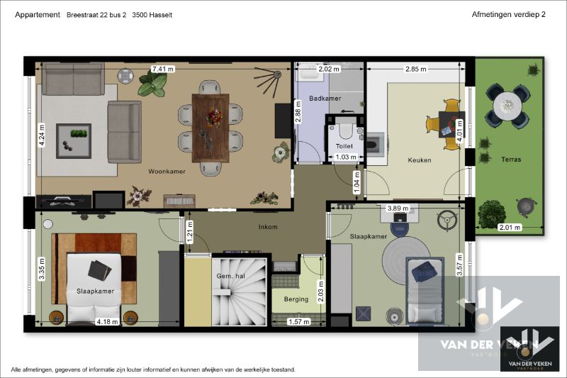 INSTAPKLAAR 2-SLPKAPP OP WANDELAFSTAND VAN HET CENTRUM foto 17