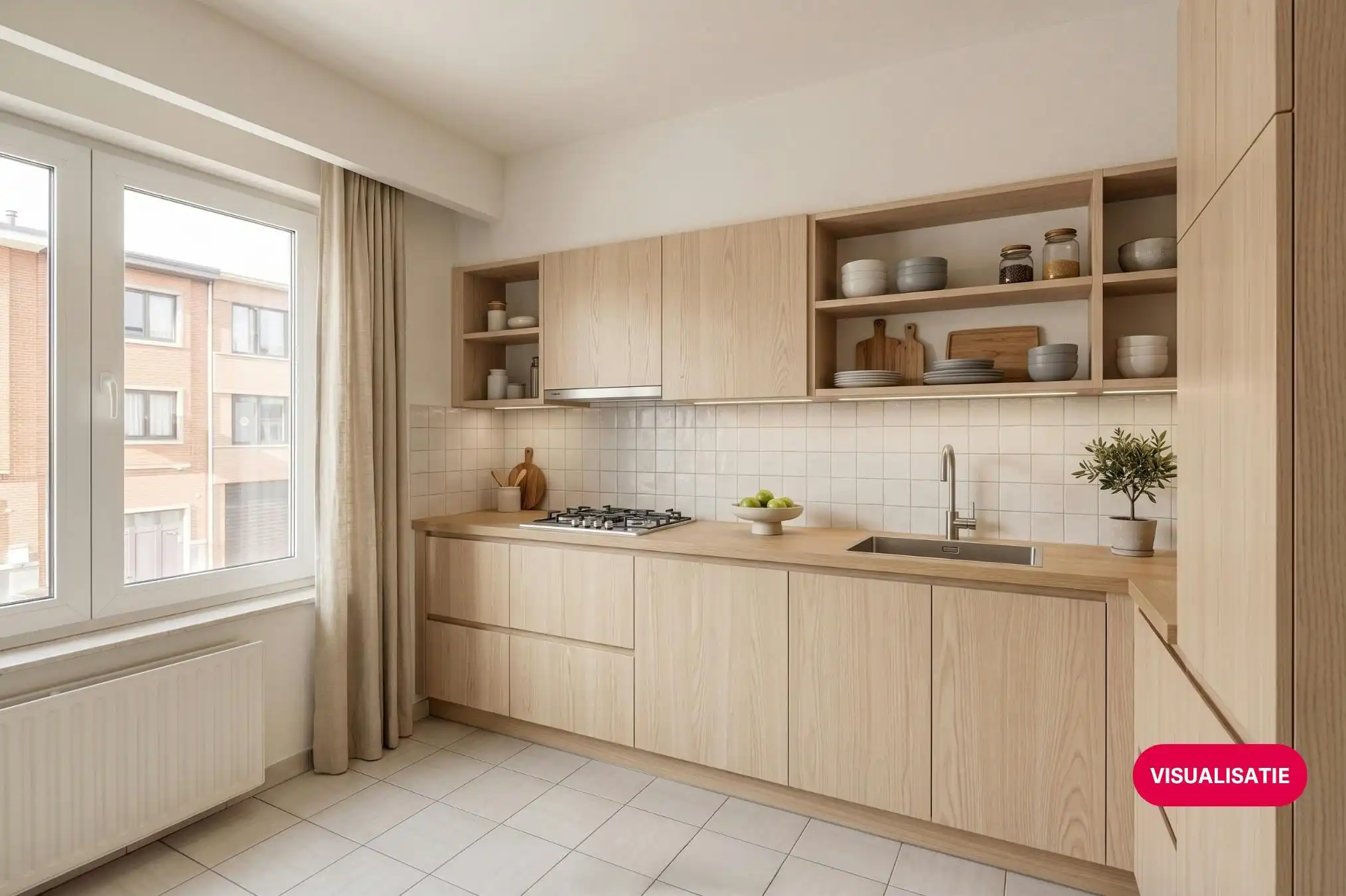 Energiezuinig appartement met garage te koop in Burcht foto 6