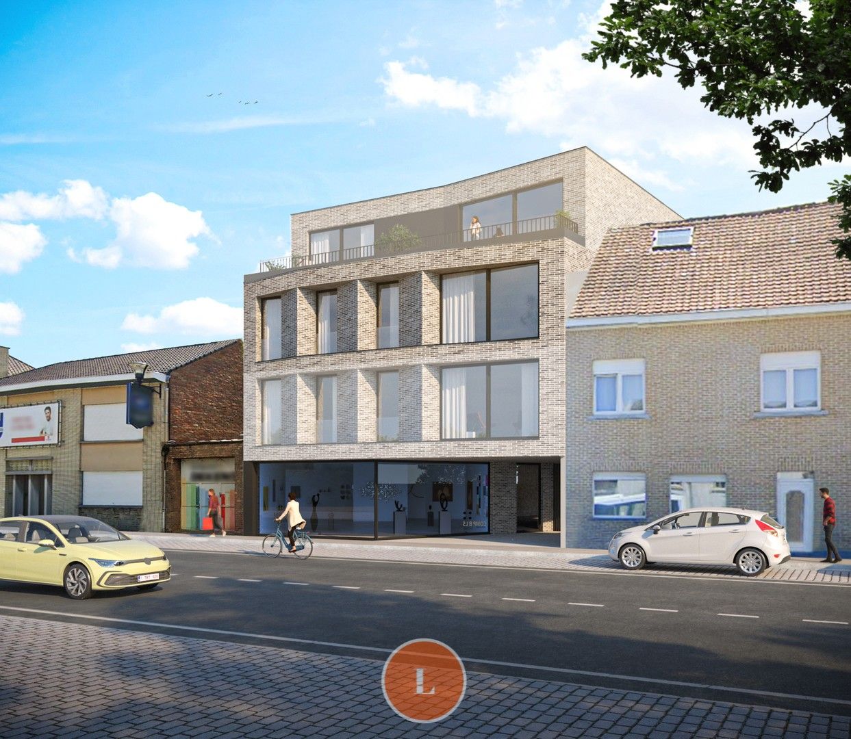 Nieuwbouw appartement met terras en garage– tweede verdieping foto {{pictureIndex}}