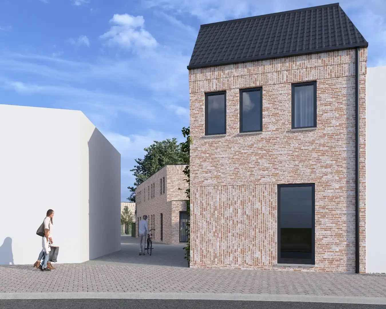 Bijna Energie Neutrale dorpswoning met 2 terrassen in het centrum van Stokkem! foto 2