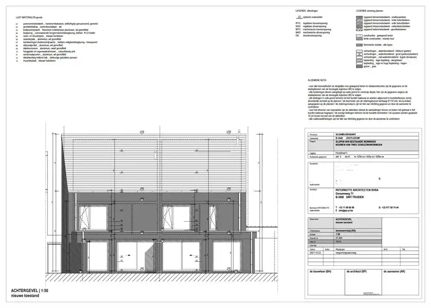 VERGUND PROJECT VAN TWEE GESLOTEN BEBOUWINGEN OP 12A20CA MET CENTRALE LIGGING IN HALLE-BOOIENHOVEN foto 6