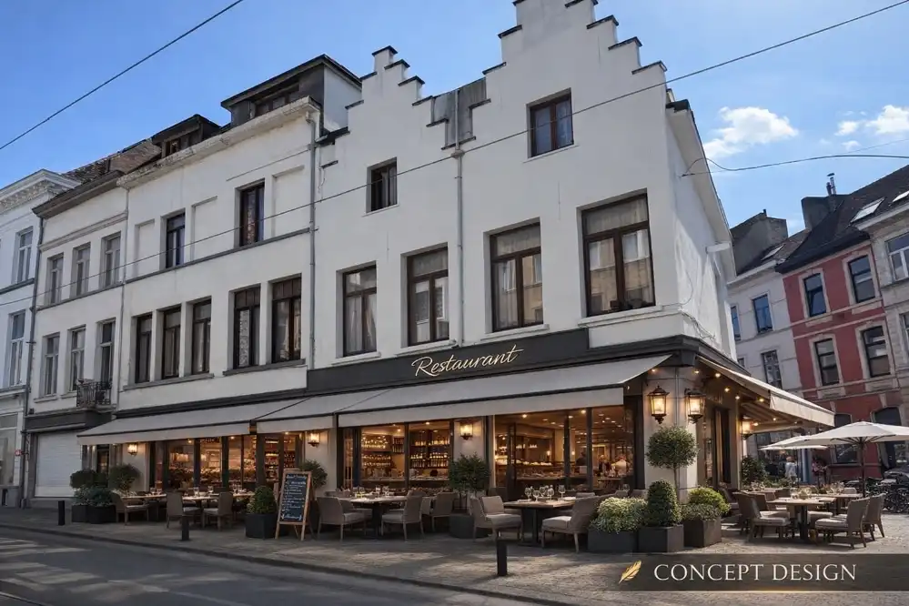 Hoofdfoto van de publicatie: Opbrengsteigendom te koop - 2 handelspanden & 5 appartementen - Toplocatie Sleepstraat, Gent