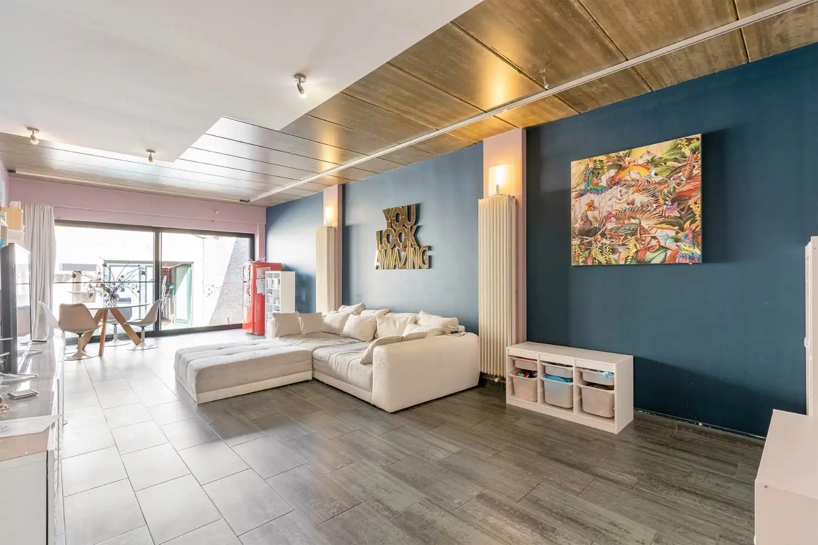 Gelijkvloersappartement (96m²) met 1 a 2 slaapkamers met ruim terras en standplaats - met achterliggende polyvalente ruimte (148 m²) foto 2