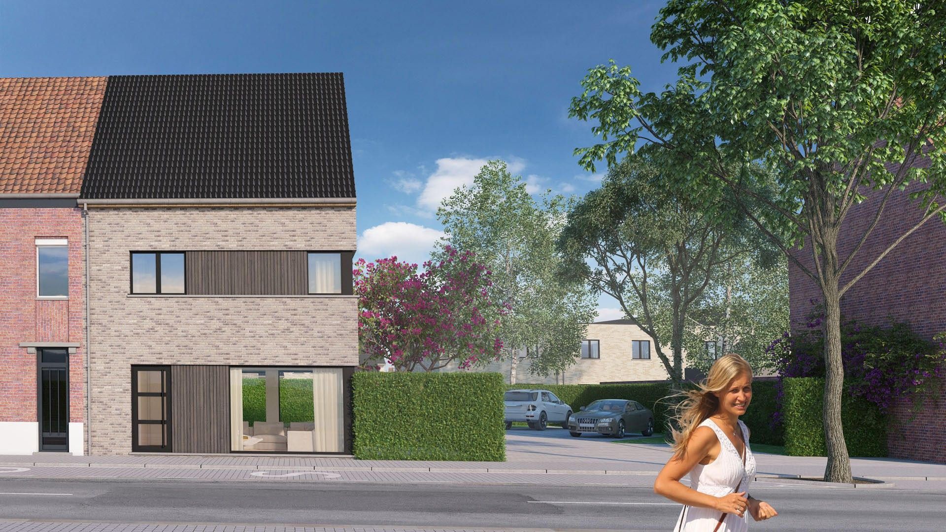 Moderne energiezuinige nieuwbouwwoning te Gistel foto {{pictureIndex}}