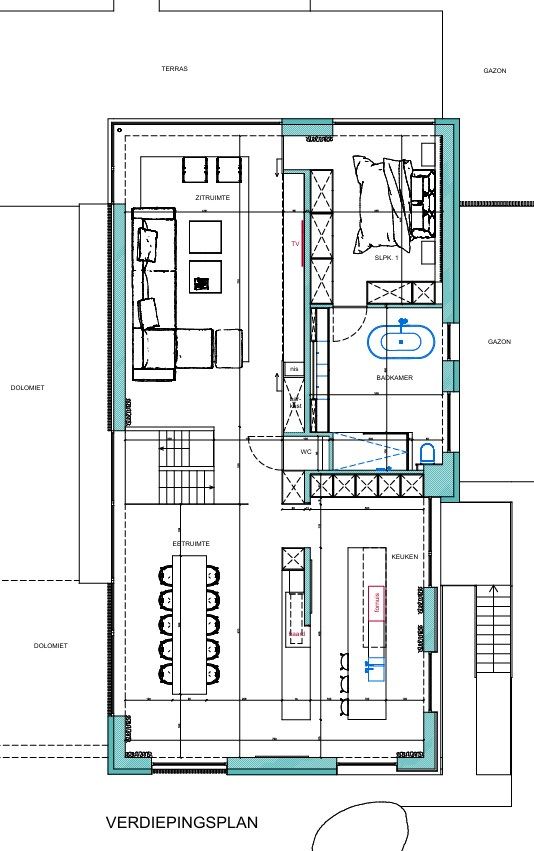 Stevige architectenwoning op toplocatie te koop in het Villapark in Waregem. Uniek renovatieproject! foto 16