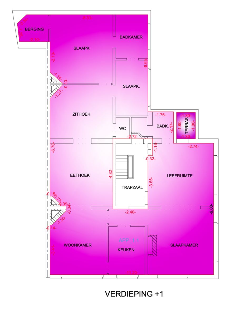 Zeer ruim appartement (153m2) met 3 slaapkamers, 2 badkamers foto 25