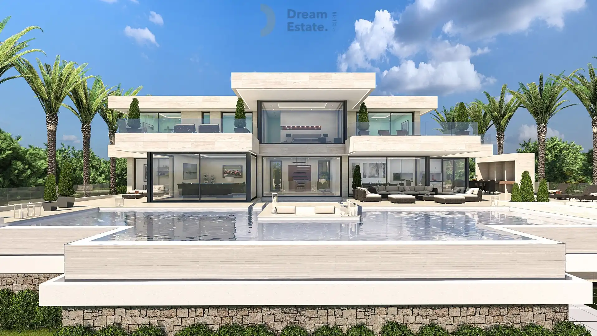 Villa met binnenzwembad en garage voor 7 auto's foto {{pictureIndex}}