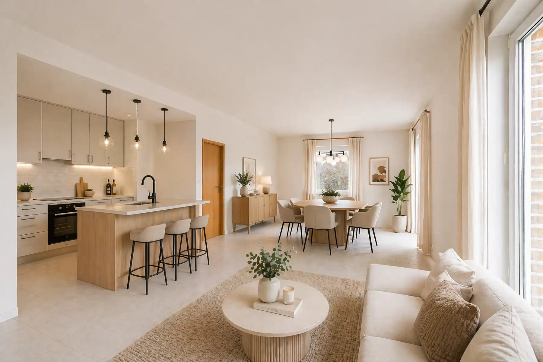 Gelijkvloerse open bebouwing met onderhoudsvriendelijke tuin foto 5