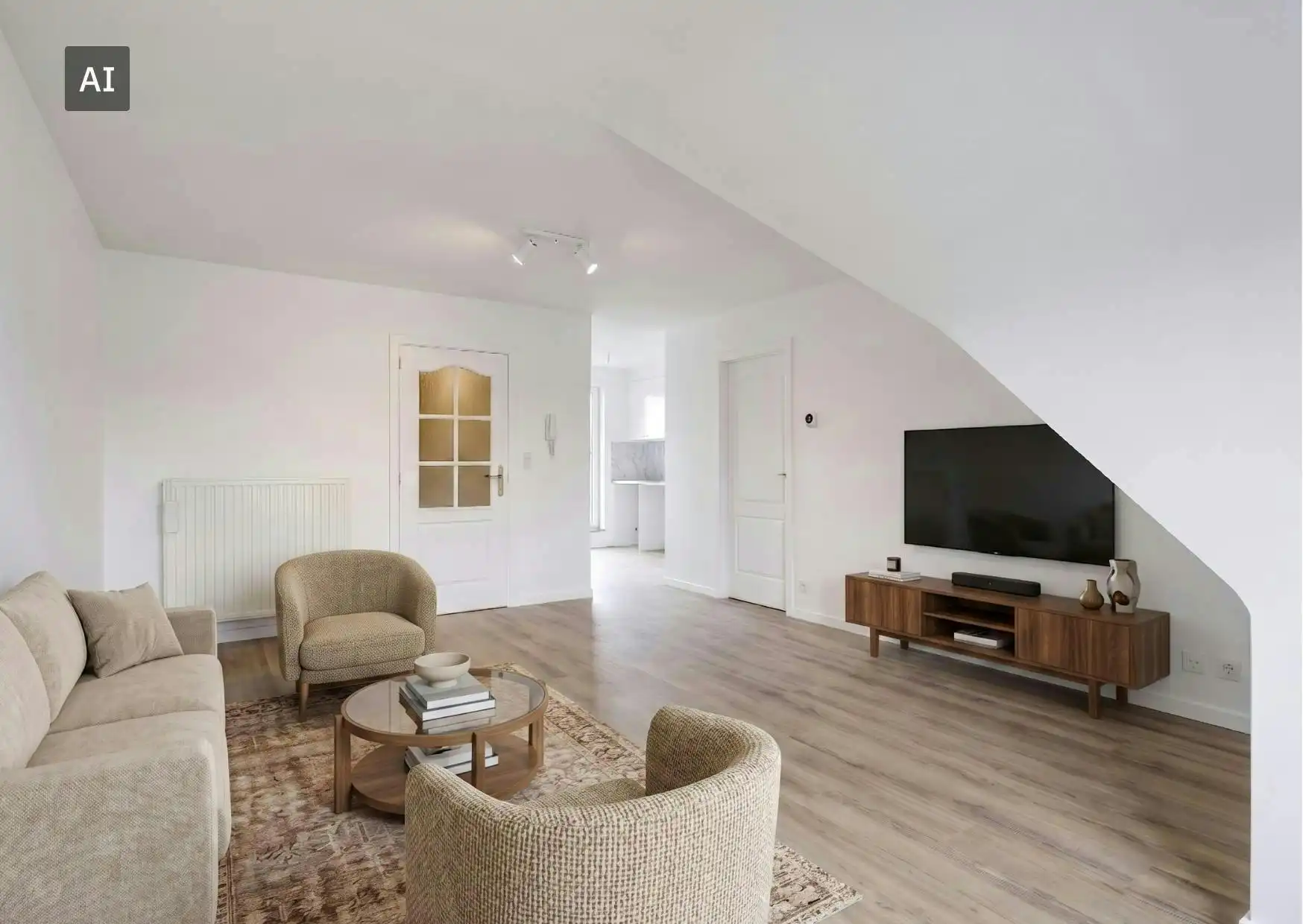 Gerenoveerd dakappartement met 1 slaapkamer in Wuustwezel foto 4
