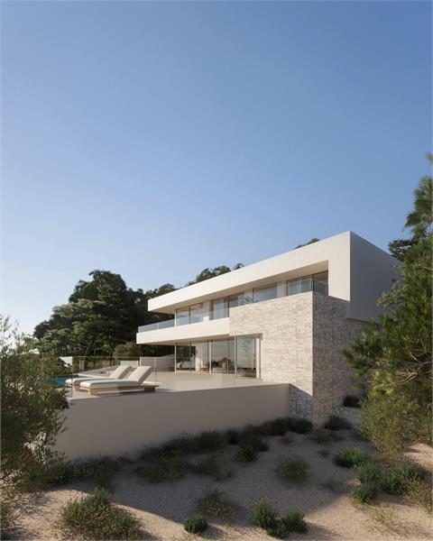 Nieuwbouw Villa In Moraira met uitzicht op zee foto 12