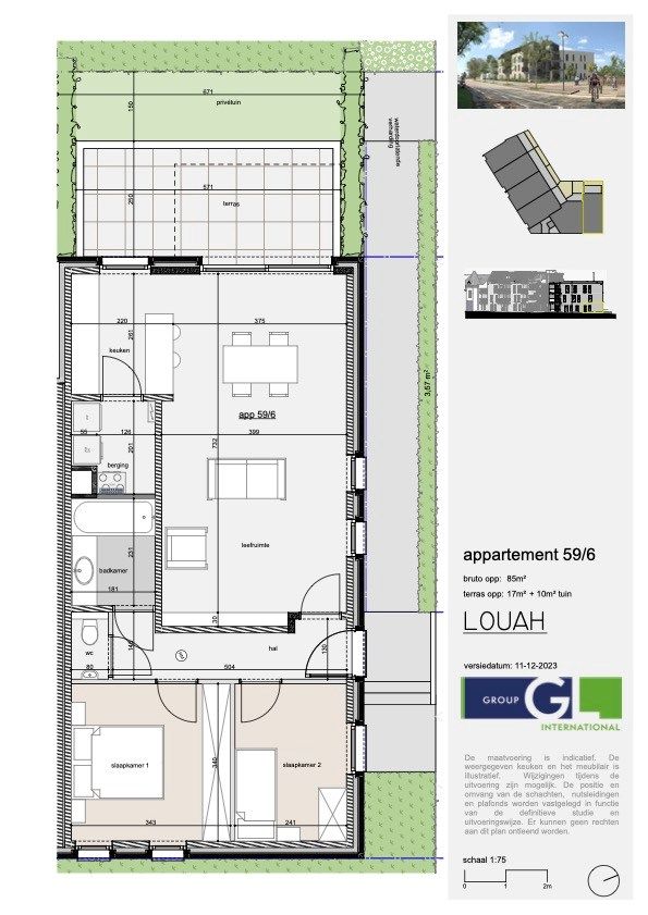 Nieuwbouwapp. met 2 slpks, terras en tuintje foto 11