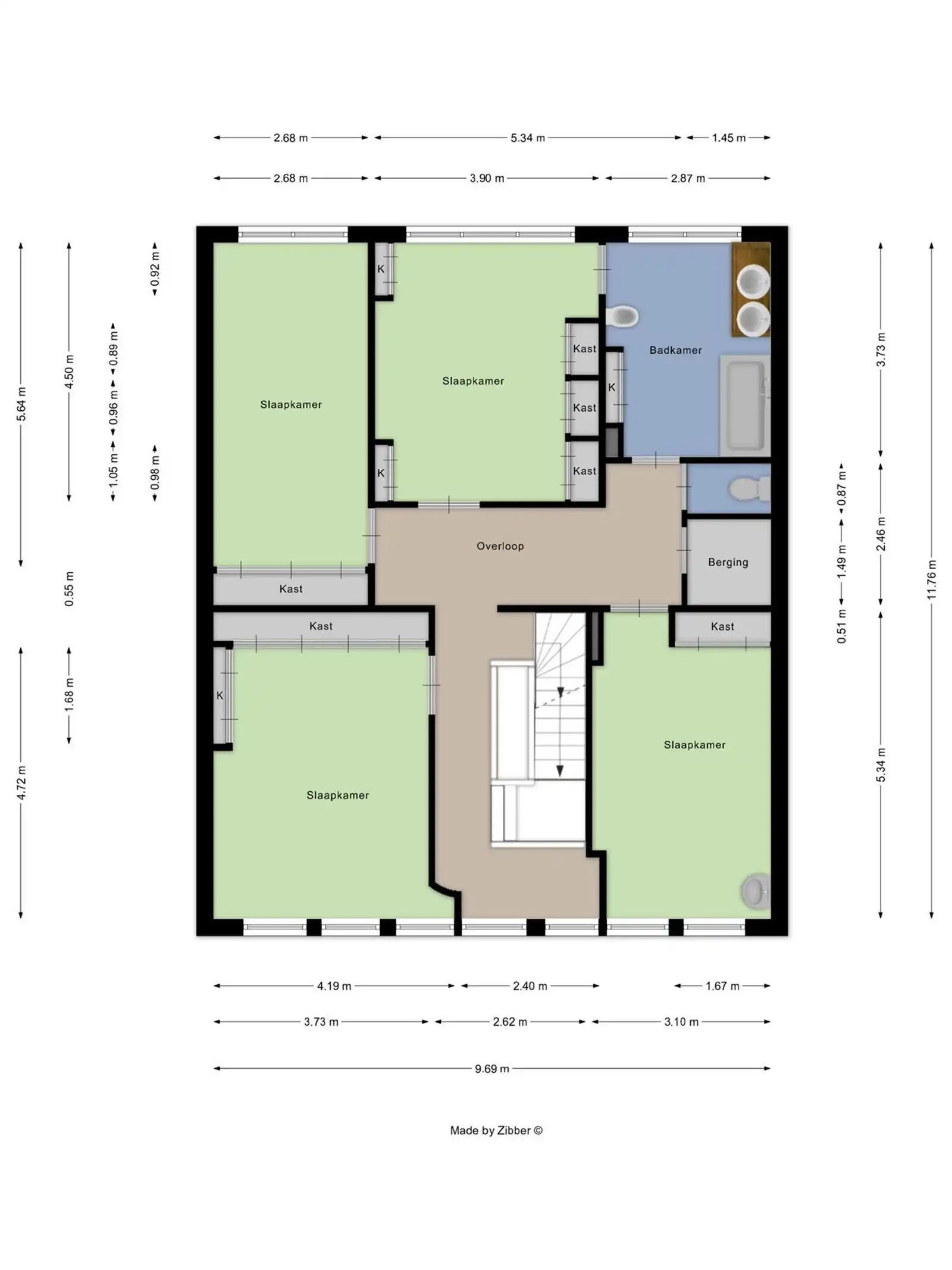 Ruime woning met 4 slaapkamers te Huizingen foto 12