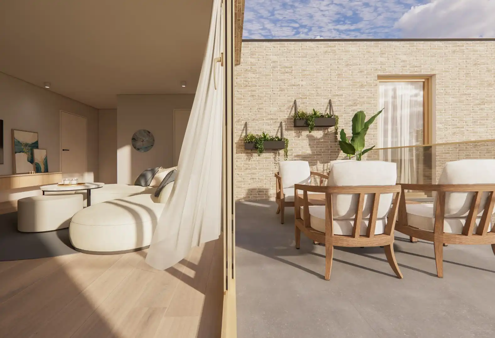 6% BTW - NIEUWBOUW GELIJKVLOERSAPPARTEMENT MET 1 SLAAPKAMER IN HET CENTRUM VAN KERMT foto 2