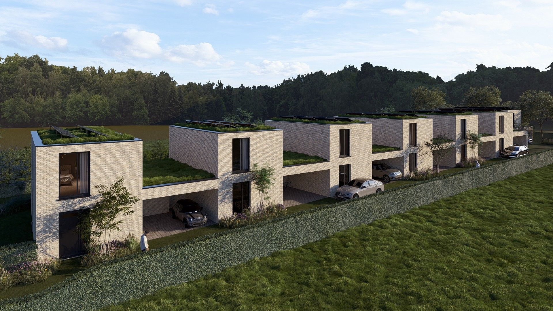 Nieuwbouwwoning op 2a65ca met 3 slpk's en overdekte carport te Maasmechelen foto 2