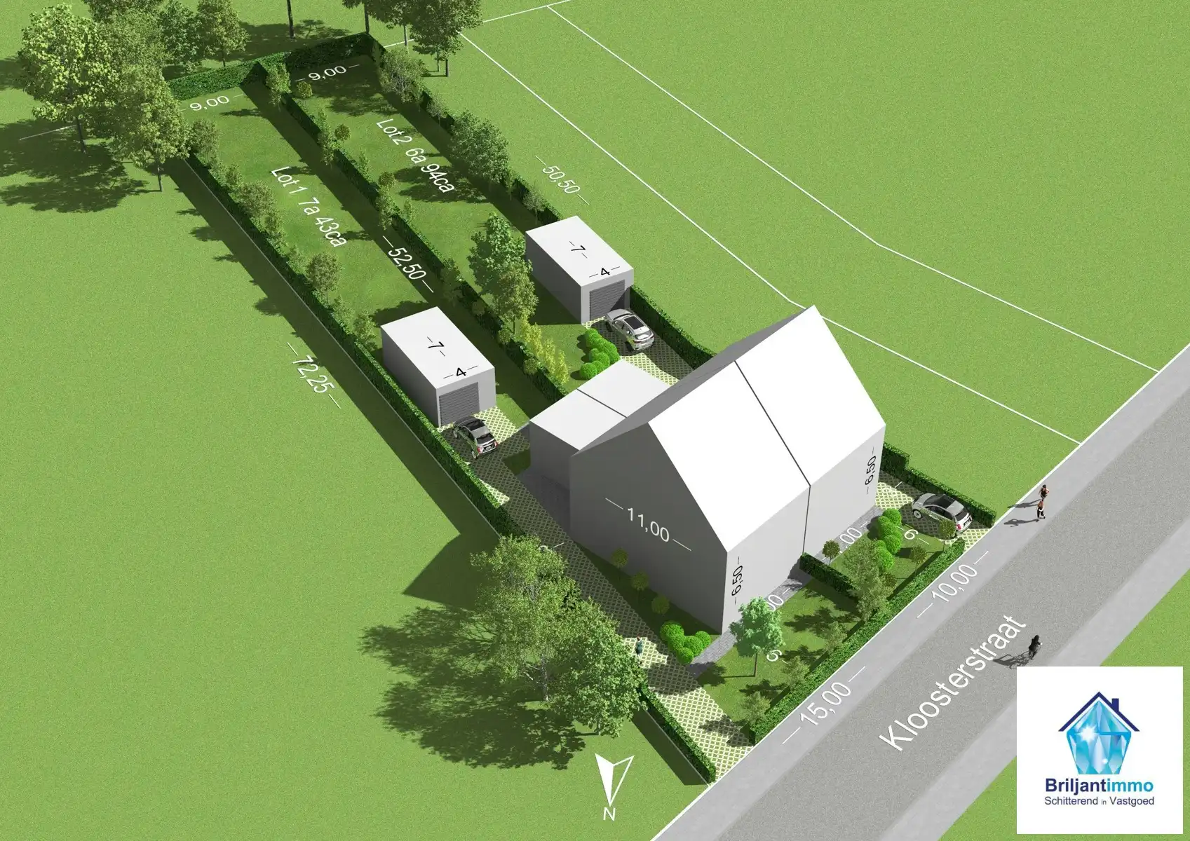 Bouwgrond voor halfopen bebouwing op toplocatie in Zemst foto {{pictureIndex}}